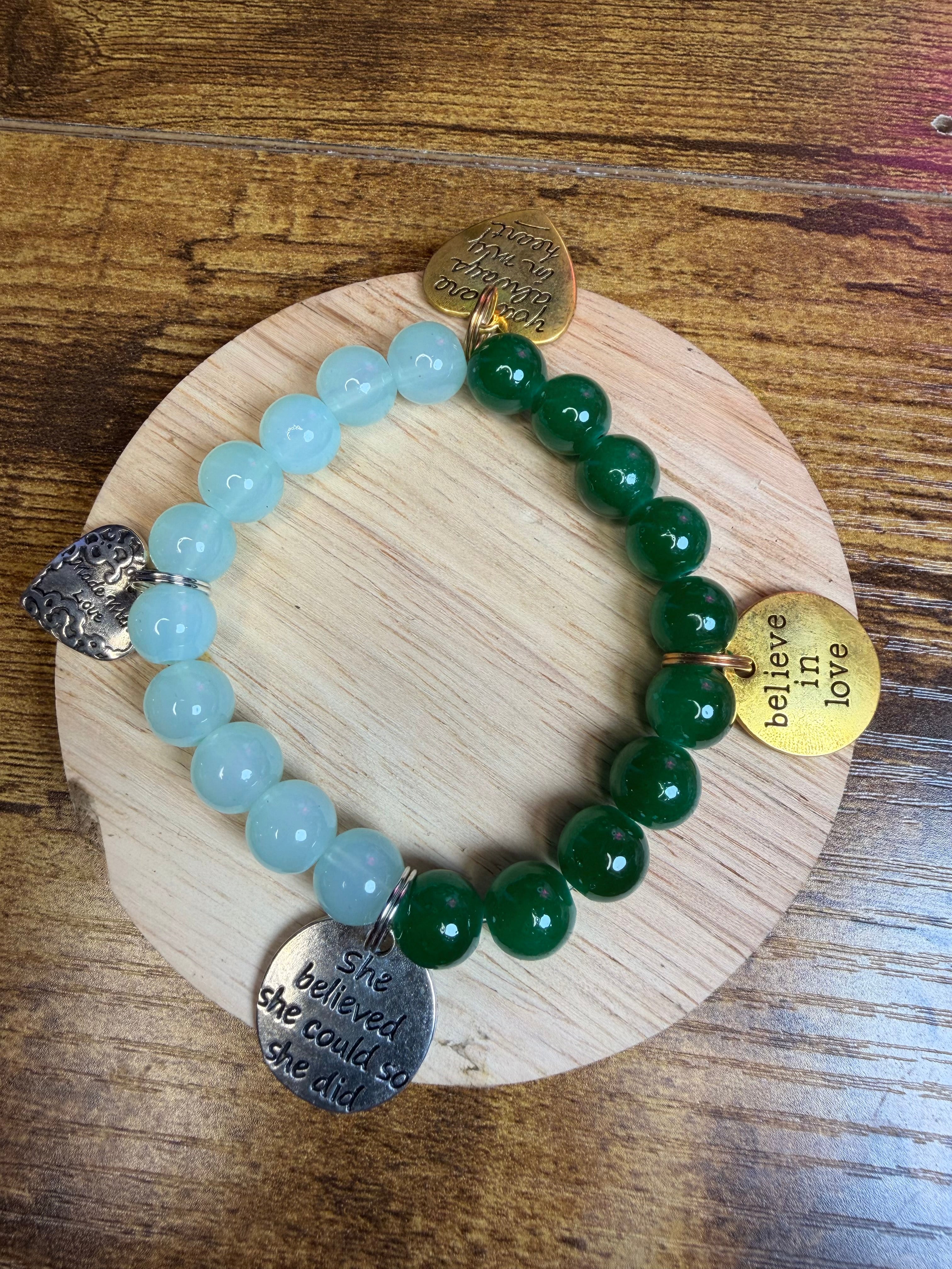 Two-Tone Beaded Bracelet