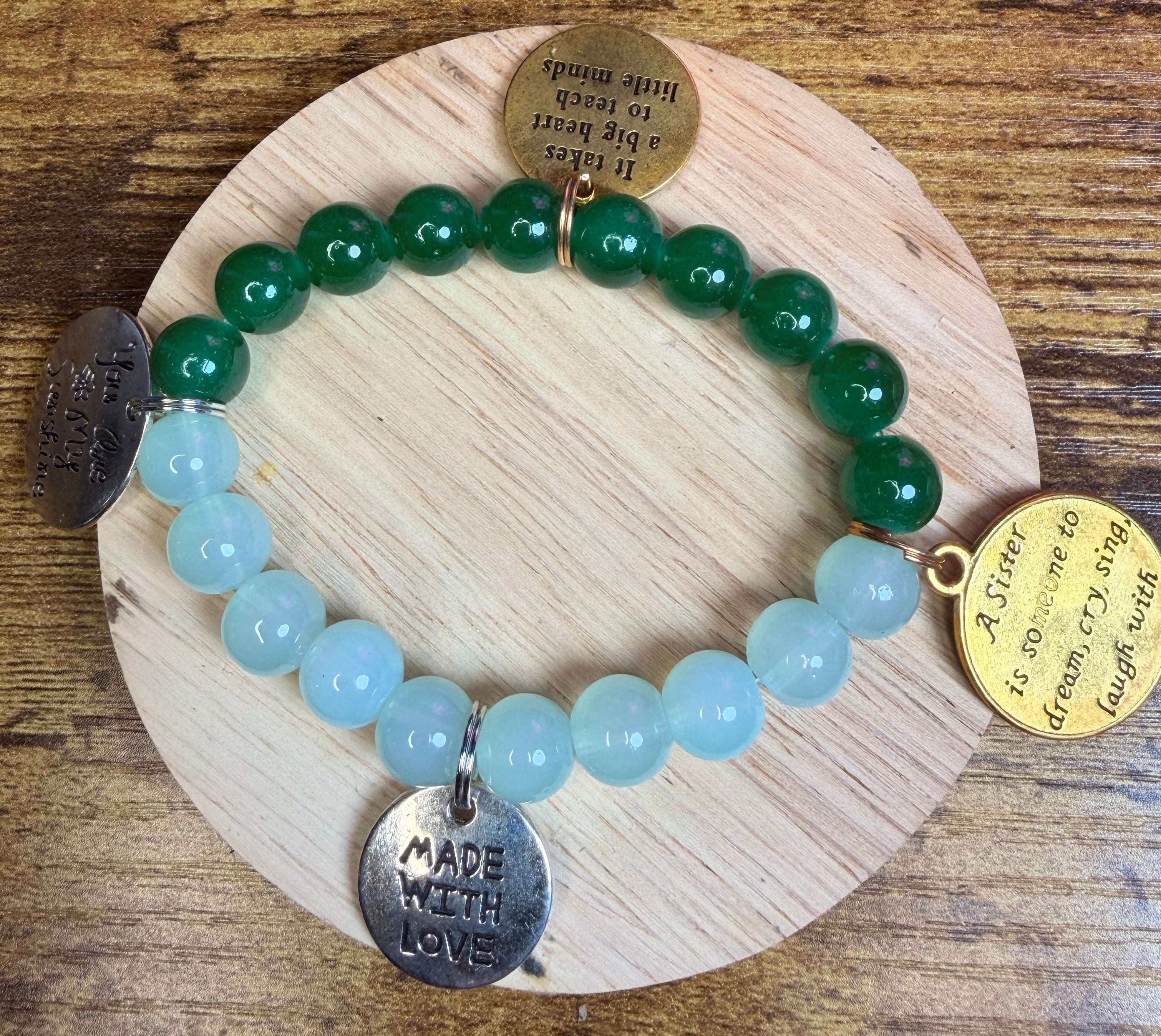 Two-Tone Beaded Bracelet