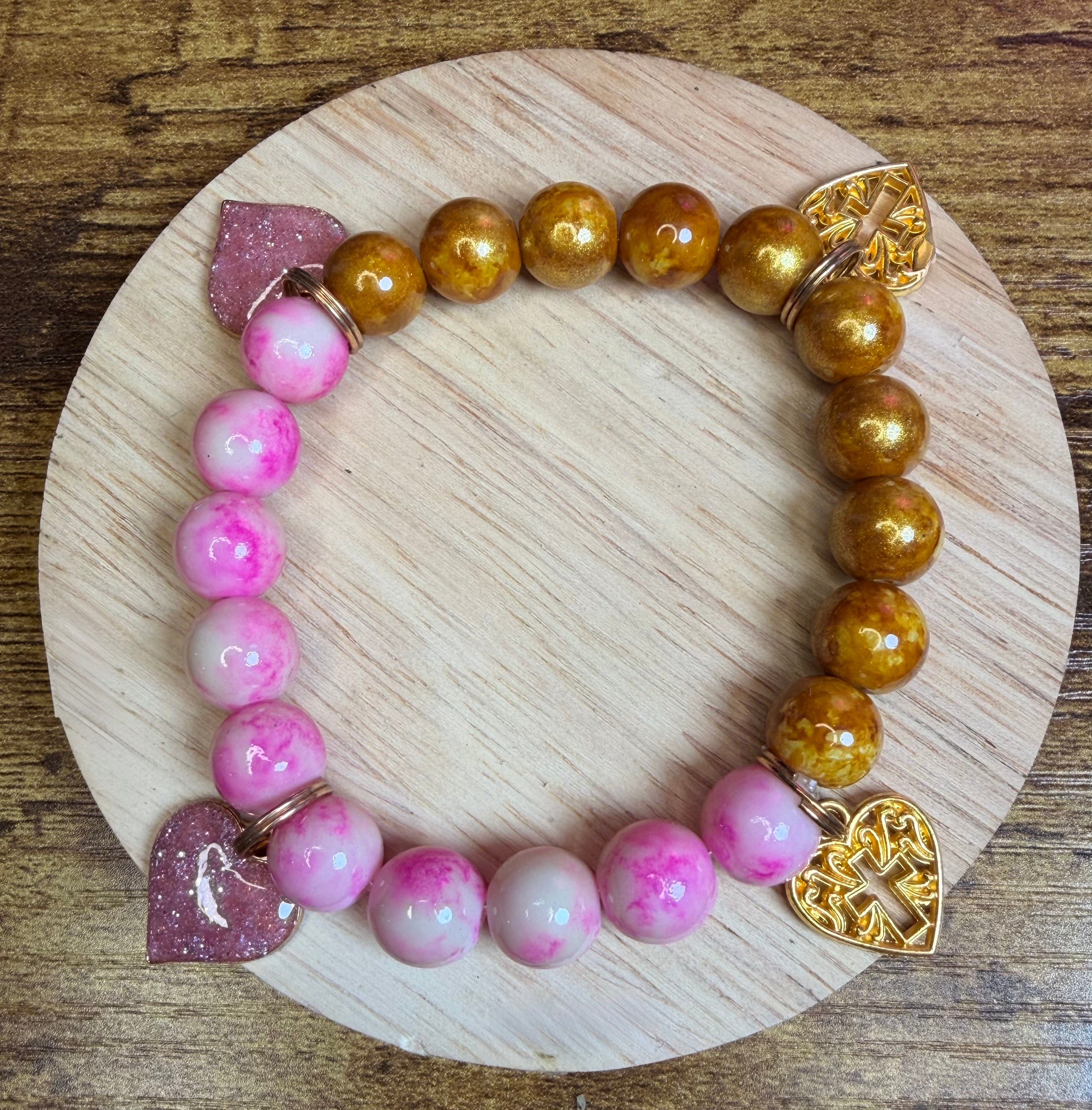 Two-Tone Beaded Bracelet