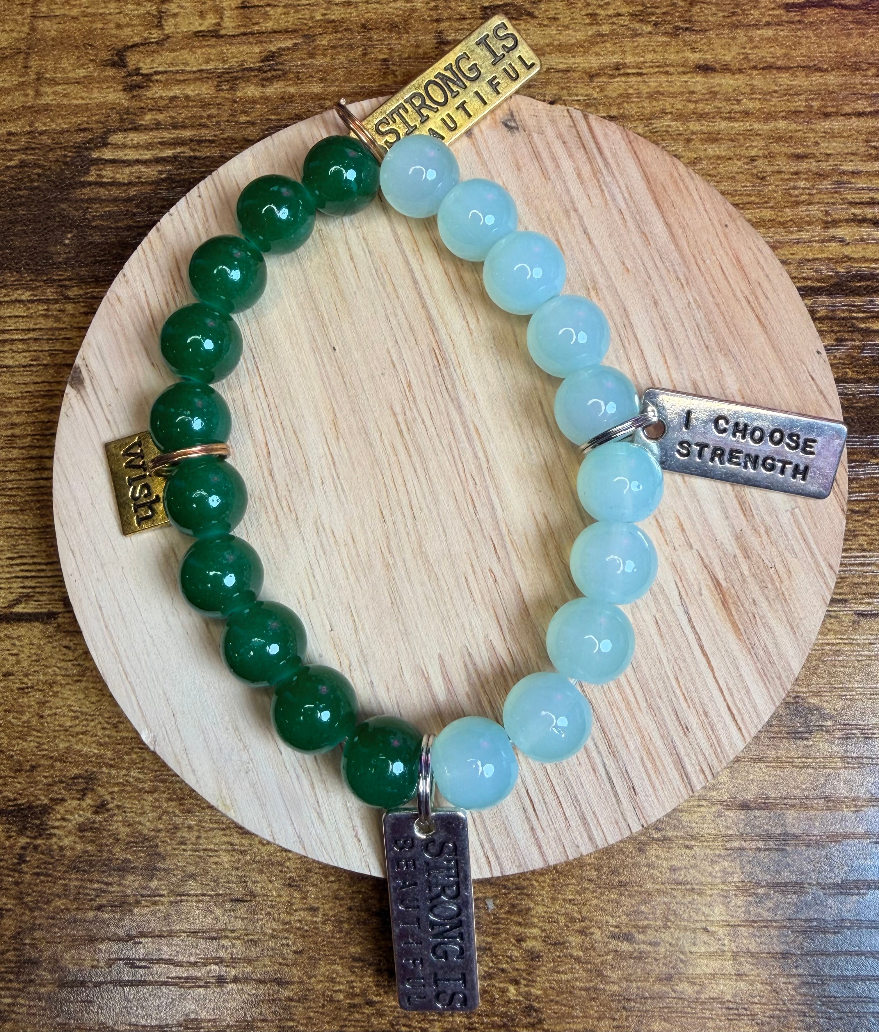 Two-Tone Beaded Bracelet